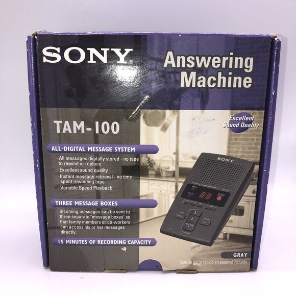Sony Other Sony Digital Telephone Answering Machine Tam0 Gray